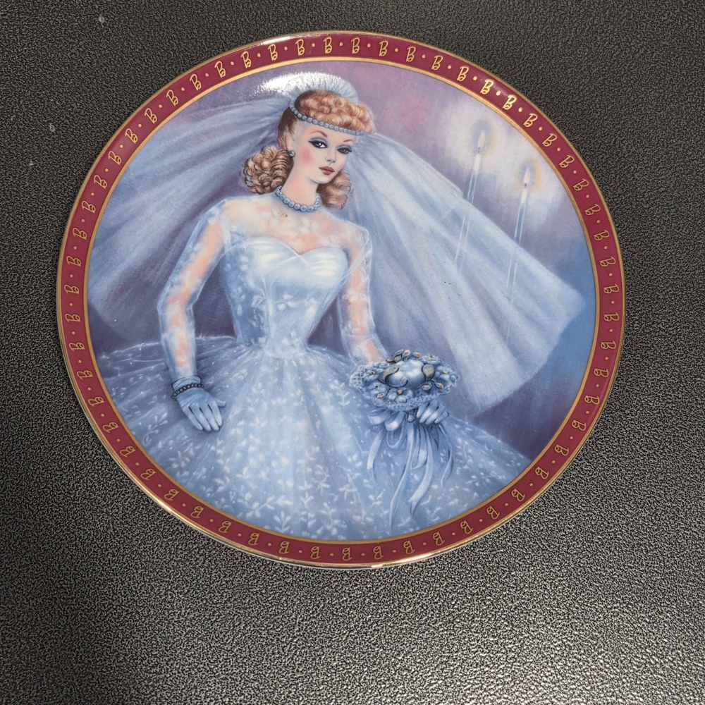 The 1959 High Fashion Barbie Bride-to-Be Collector Plate #E4224